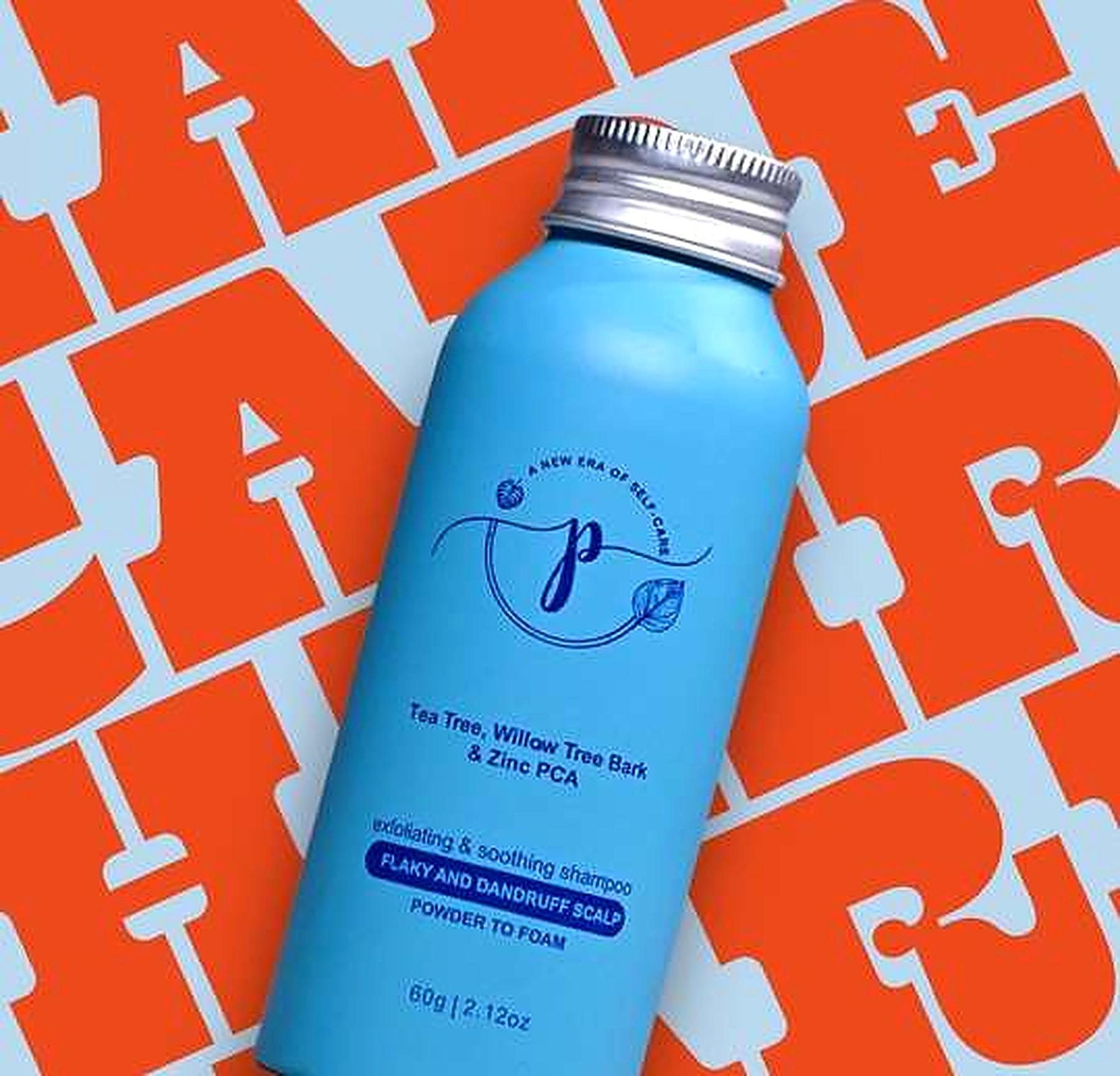 Blue bottle product photograph